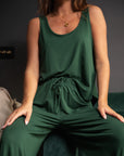 LIMITED EDITION Deep Forest scoop-neck vest