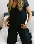 True Black V-neck t-shirt