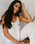 Soft Ivory scoop-neck vest