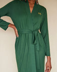 LIMITED EDITION Deep Forest Long Belted Robe