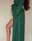 LIMITED EDITION Deep Forest Long Belted Robe