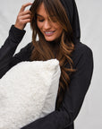 True Black Luxe Hoodie