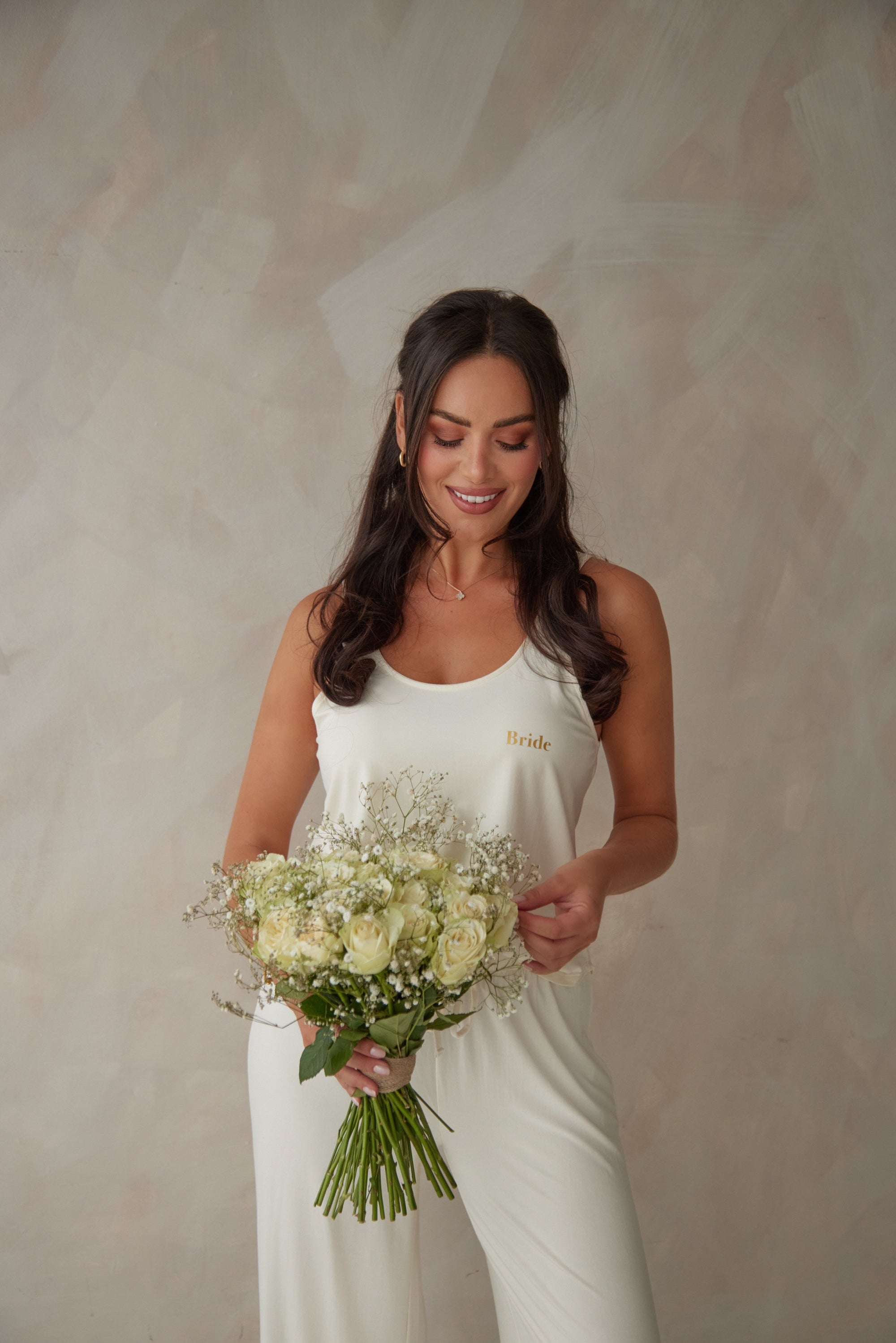 Bridal PJ Soft Ivory scoop-neck vest