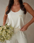 Bridal PJ Soft Ivory scoop-neck vest