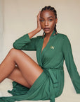 LIMITED EDITION Deep Forest Long Belted Robe