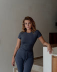 LIMITED EDITION Charcoal Grey Sculpt round neck t-shirt