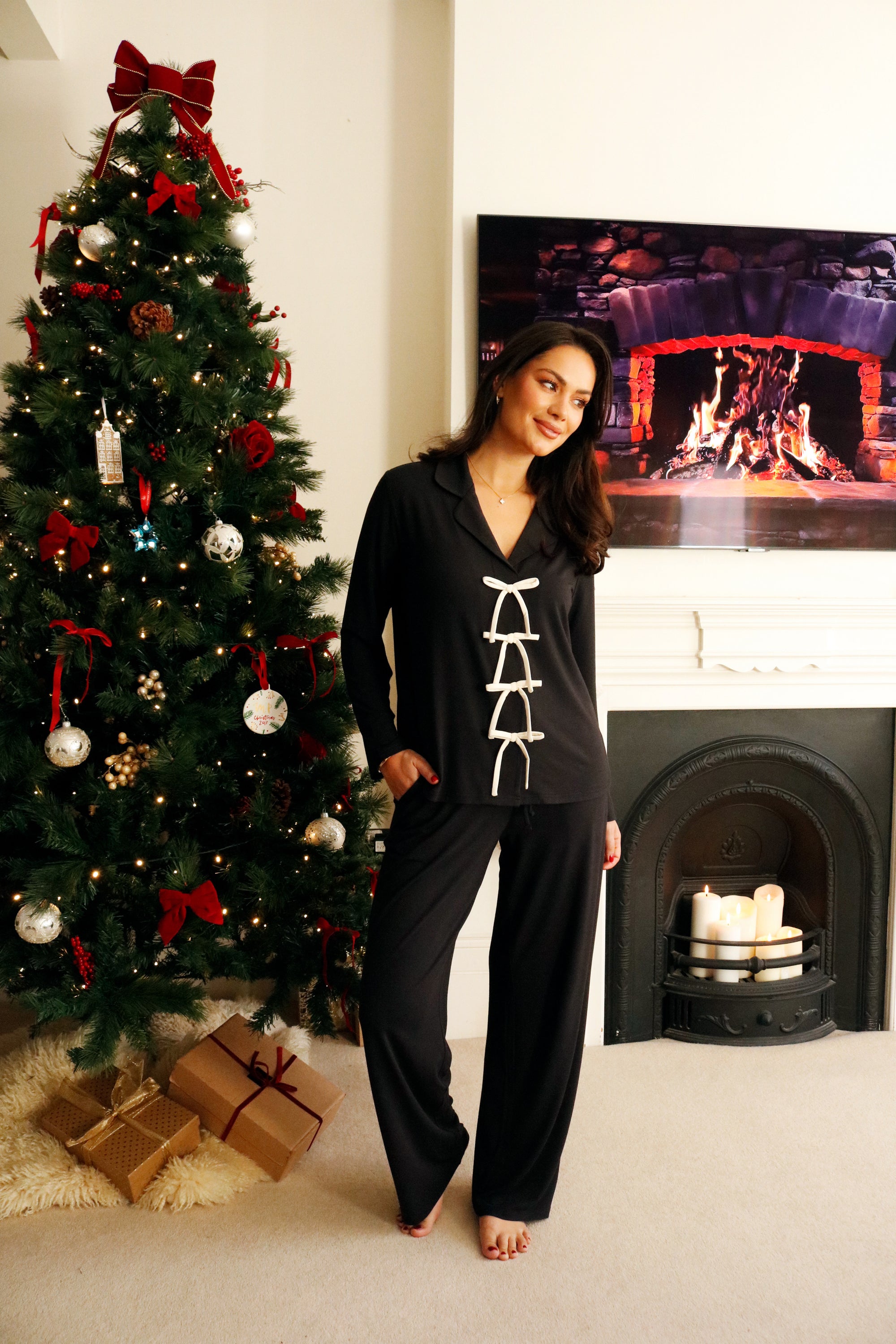 True Black Bow Long Sleeve shirt style - PRE-SALE dispatch w/c 24th Nov