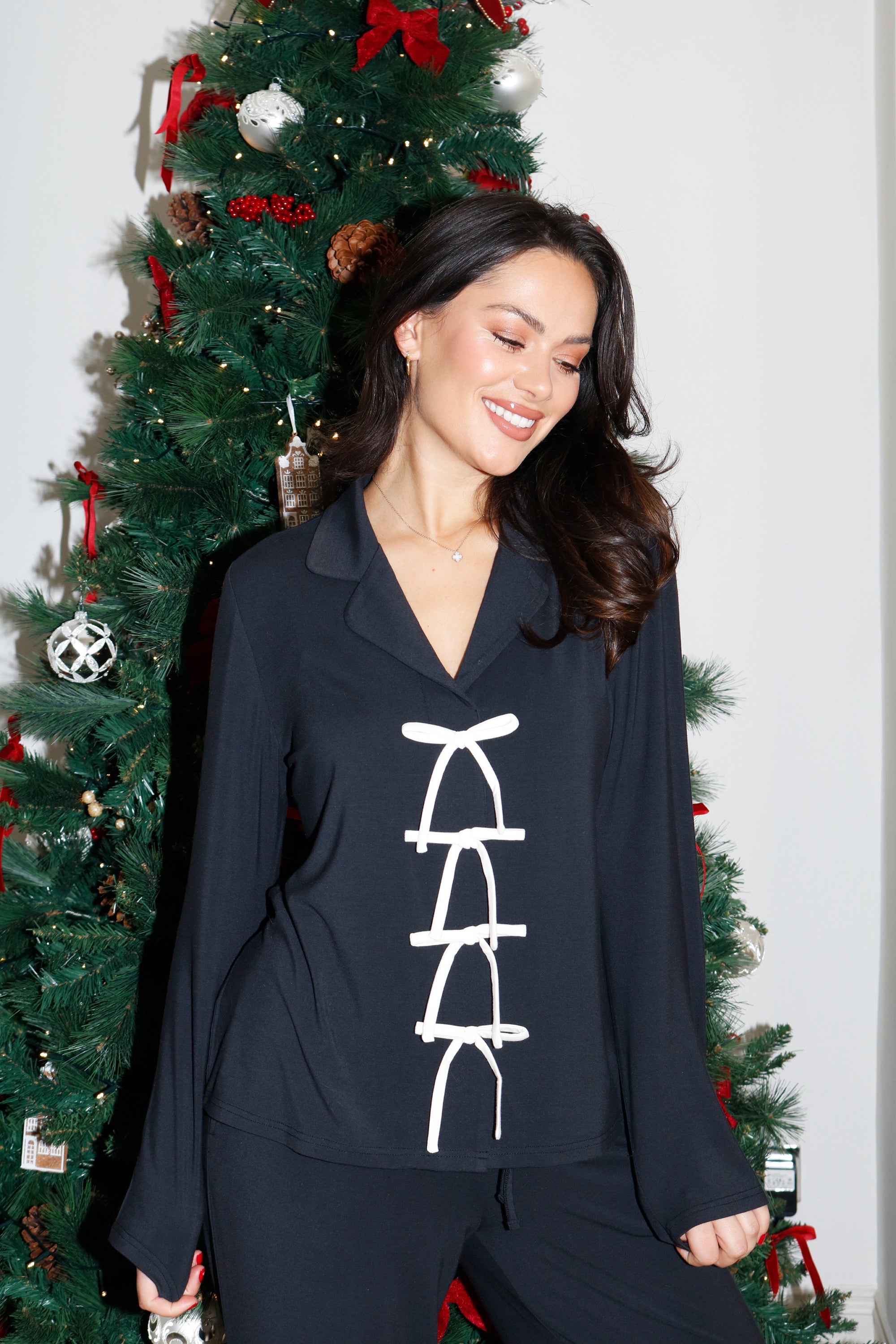 True Black Bow Long Sleeve shirt style - PRE-SALE dispatch w/c 24th Nov