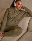 Olive Green Luxe Hoodie