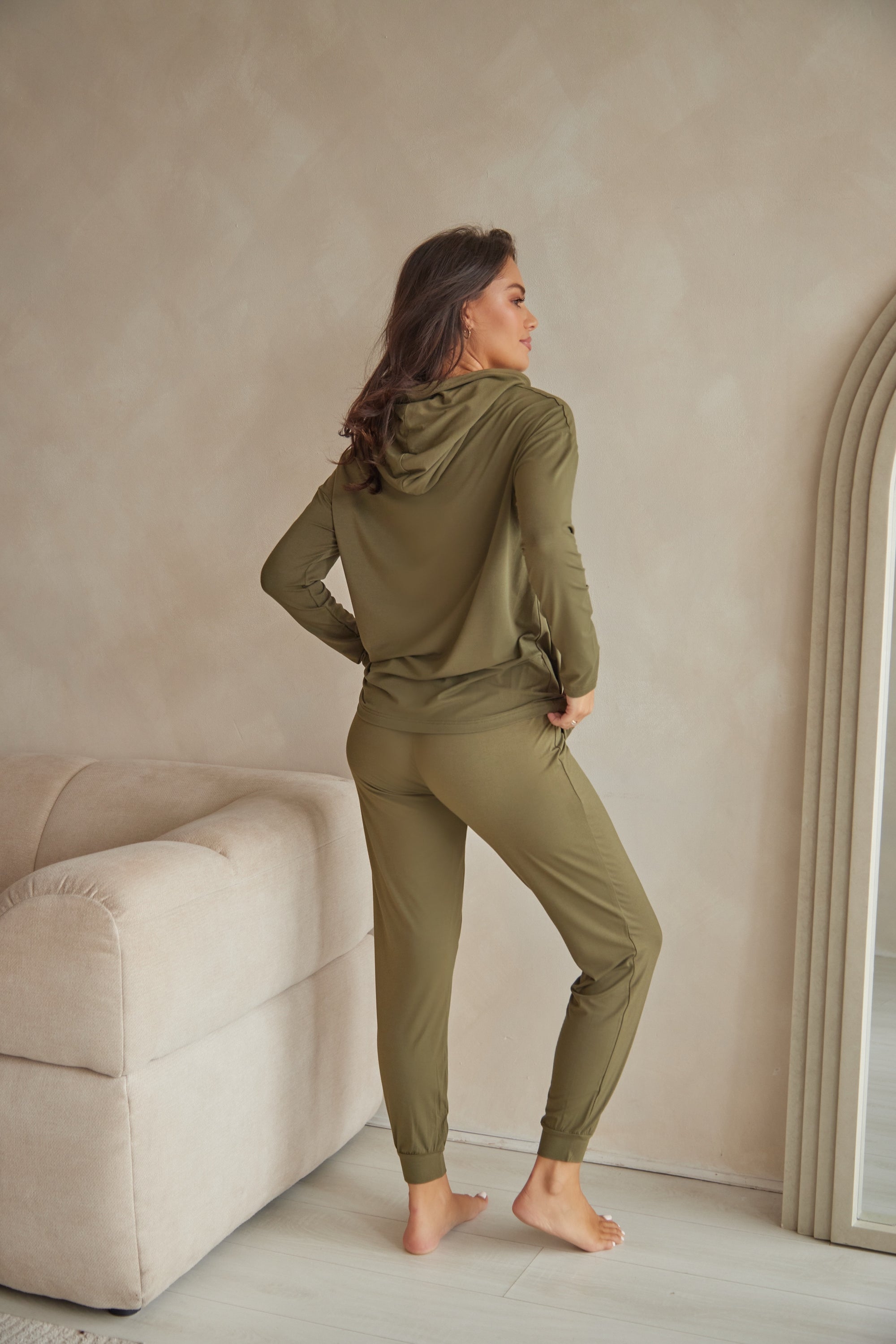 Olive Green Luxe Hoodie