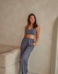 LIMITED EDITION Charcoal Grey Reversible crop top