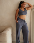 LIMITED EDITION Charcoal Grey Reversible crop top